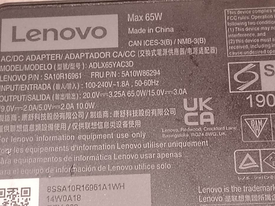 Vind încărcător de leptop Lenovo tip c