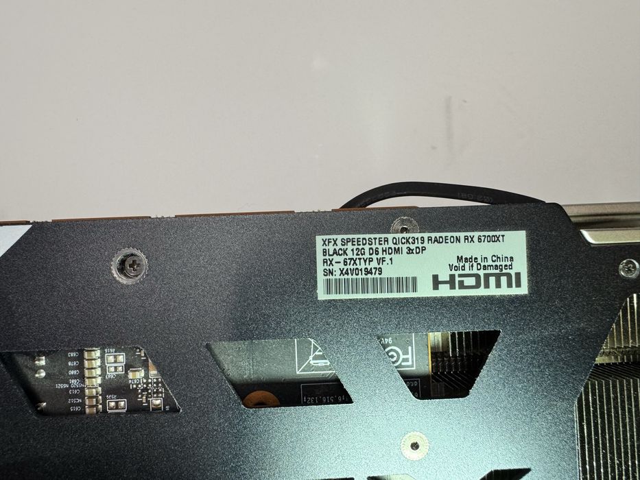 XFX 12GB GDDR6 RX 6700 XT stare foarte buna