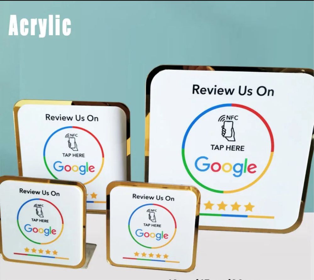 Suport Google review NFC/ Stander recenzii Google NFC