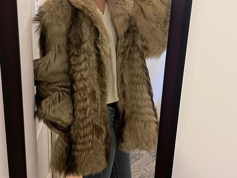 Haina superbă  blana naturala