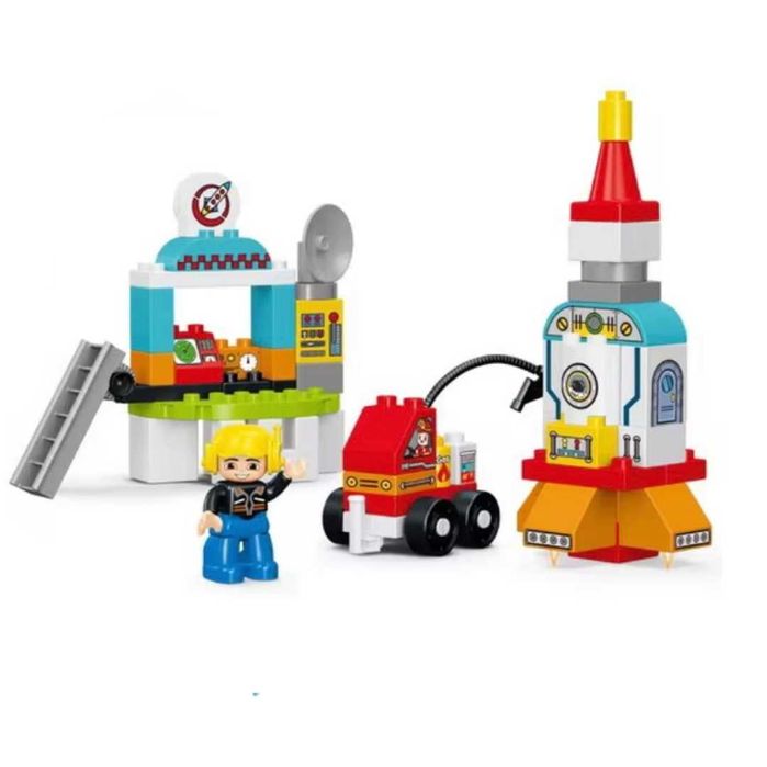 Set Construcție Copii – Rocket Launch Station, 60 piese | dennstore.ro