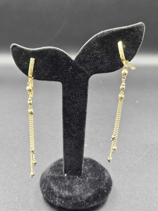 Hope Amanet P5-Cercei din aur galben cu alb 14K-585 ,3.42Gr