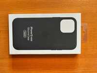 Iphone 12 mini , Silicone Case MagSafe Neggru / Albastru