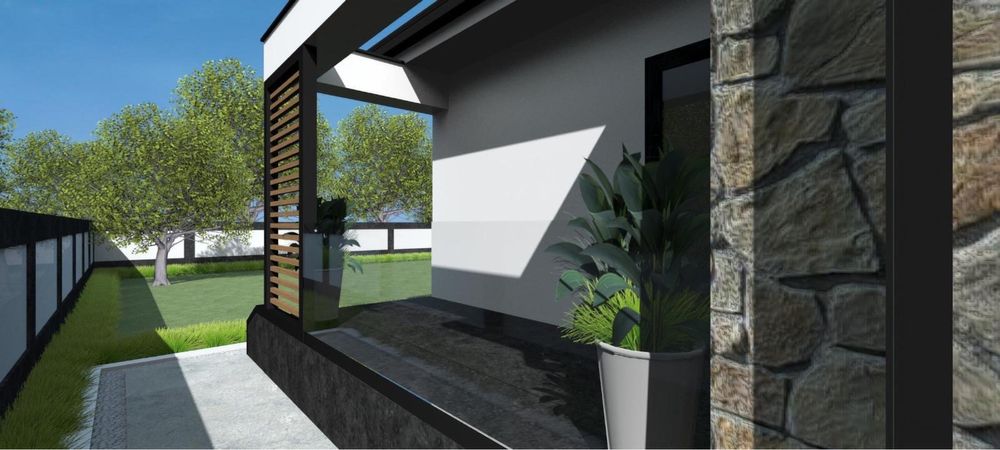 Casa pe parter de vanzare la intrare in Cumpana pe partea stanga