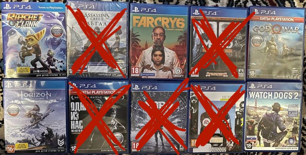 Игры на PS4 / PS5 Продажа