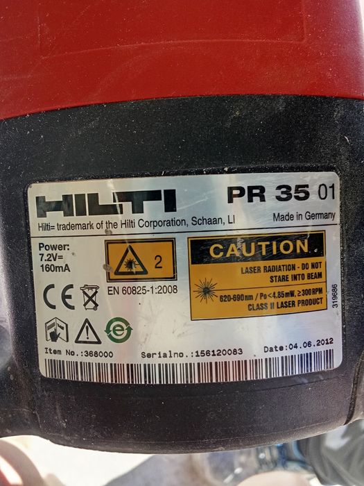 Laser profesional rotativ Hilti PR 35 fabricatie 2012