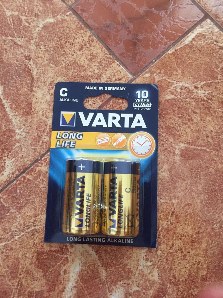 Baterii R14, C, Varta Superlife, 1,5V, zinc, blister 2 baterii