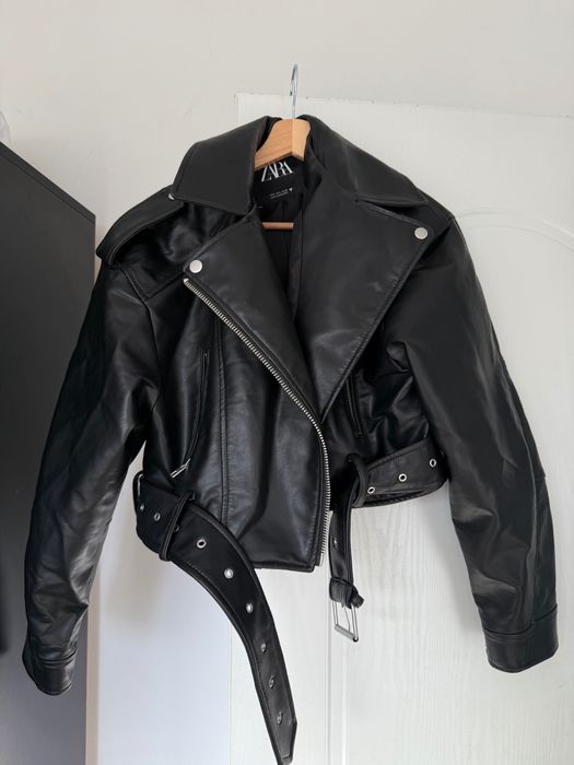 Кожено яке zara овърсайз