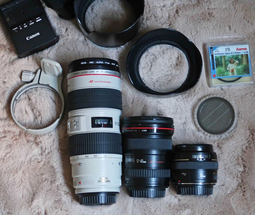 KIT PROFESIONAL FOTO CANON – aparat, obiective și accesorii
