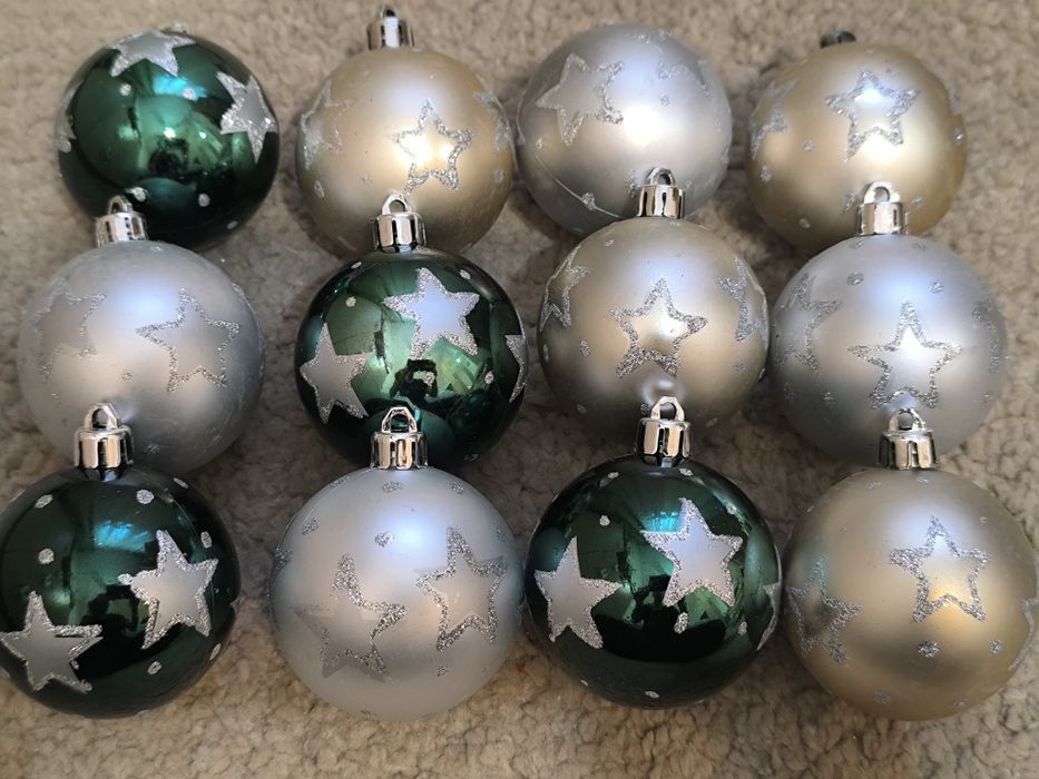 Globuri (72 buc)+panglică decorativă (12 buc)