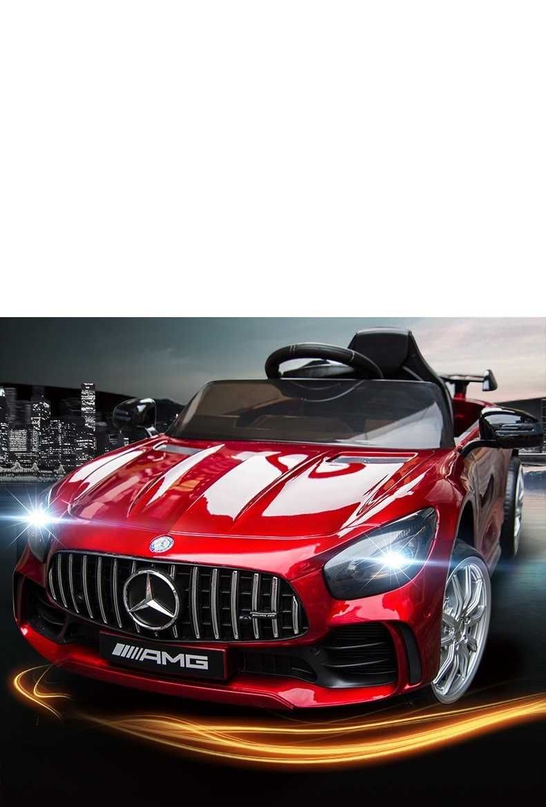 Акумулаторен КОЛА Mercedes GT R ,12V  с меки гуми