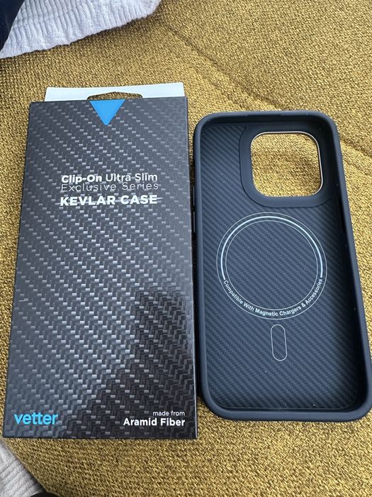 Husa Vetter Clip-On Exclusive Series Aramid/KEVLAR CASE Iphone 14 PRO