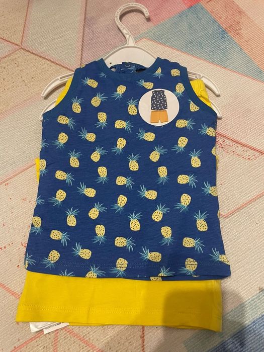 Pijama de vara, băieți, 2 buc/set, mas. 74, 80, 86