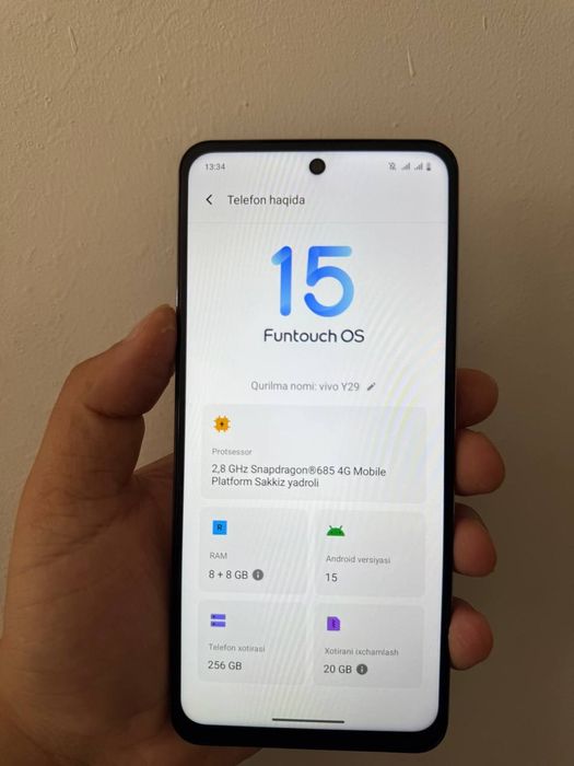 Vivo Y29 smartfon sotiladi