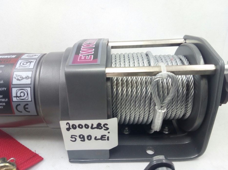 Cabestan Troliu WINCH ATV 2000 lbs / 907 kg atv mic sau quad NOU ! I
