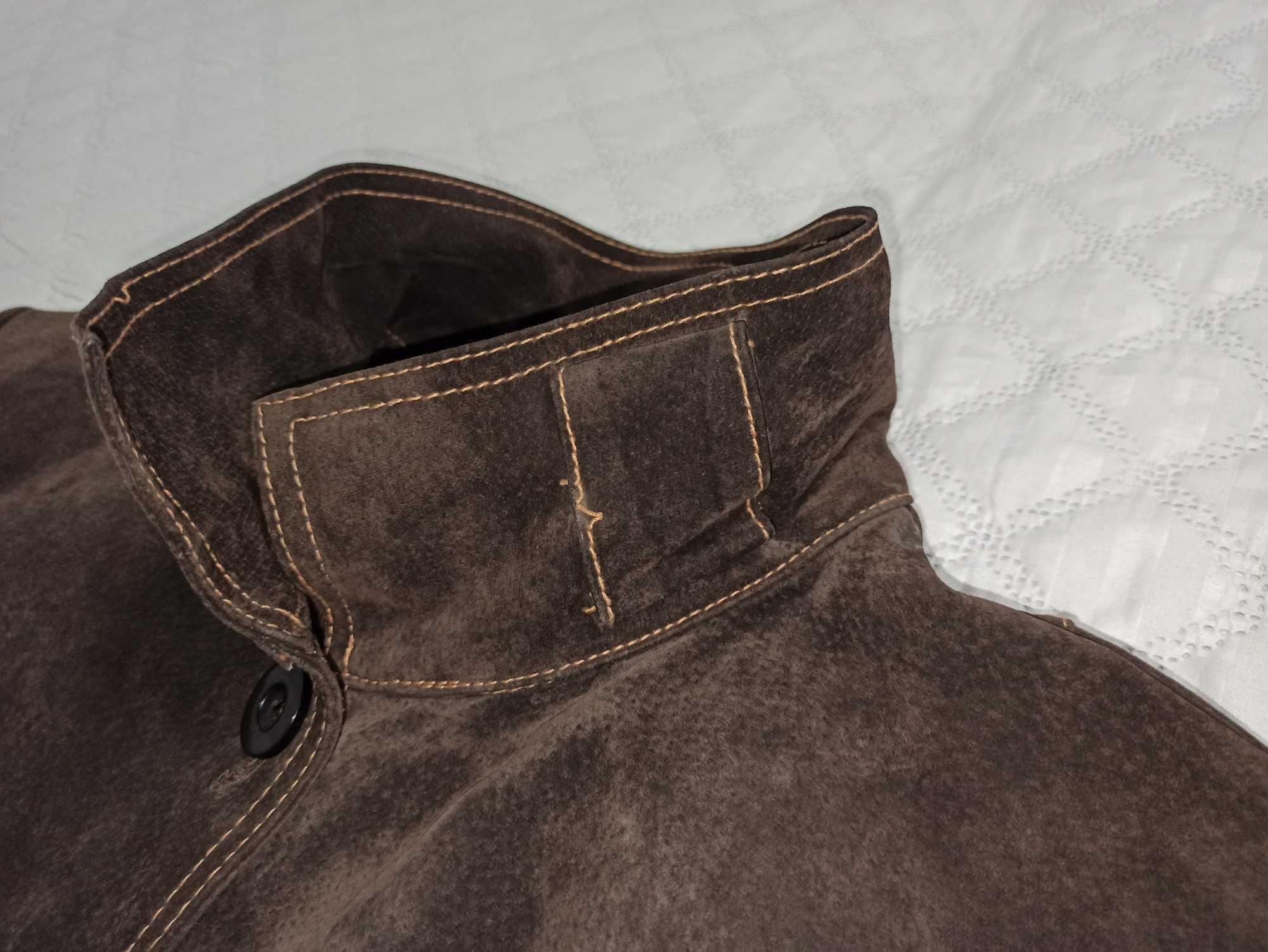 Trench/ trenci/ palton de femei din  piele naturala