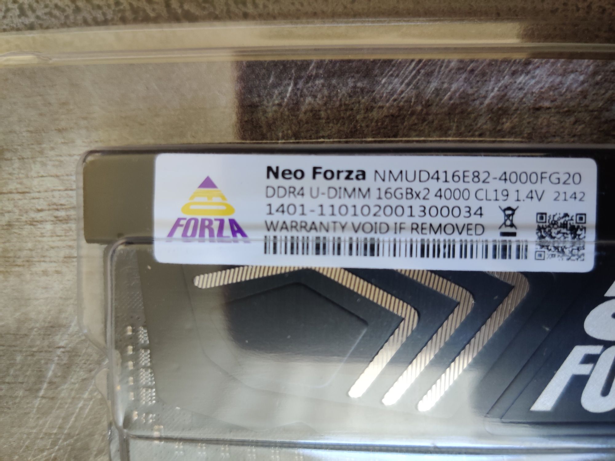 Neo Forza FAYE 32gb (2х16gb) 4000Mhz DDR4