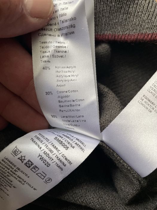 La Martina / мъжка вълнена блуза/фланела M