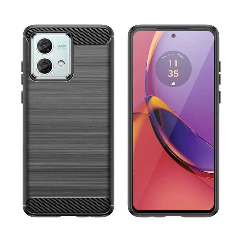 Motorola G04 G14 G24 G34 G54 G84- Удароустойчив Кейс Гръб CARBON