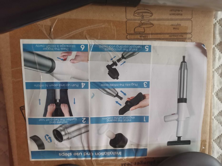 Pușcă aer comprimat pt desfundat instalații sanitare