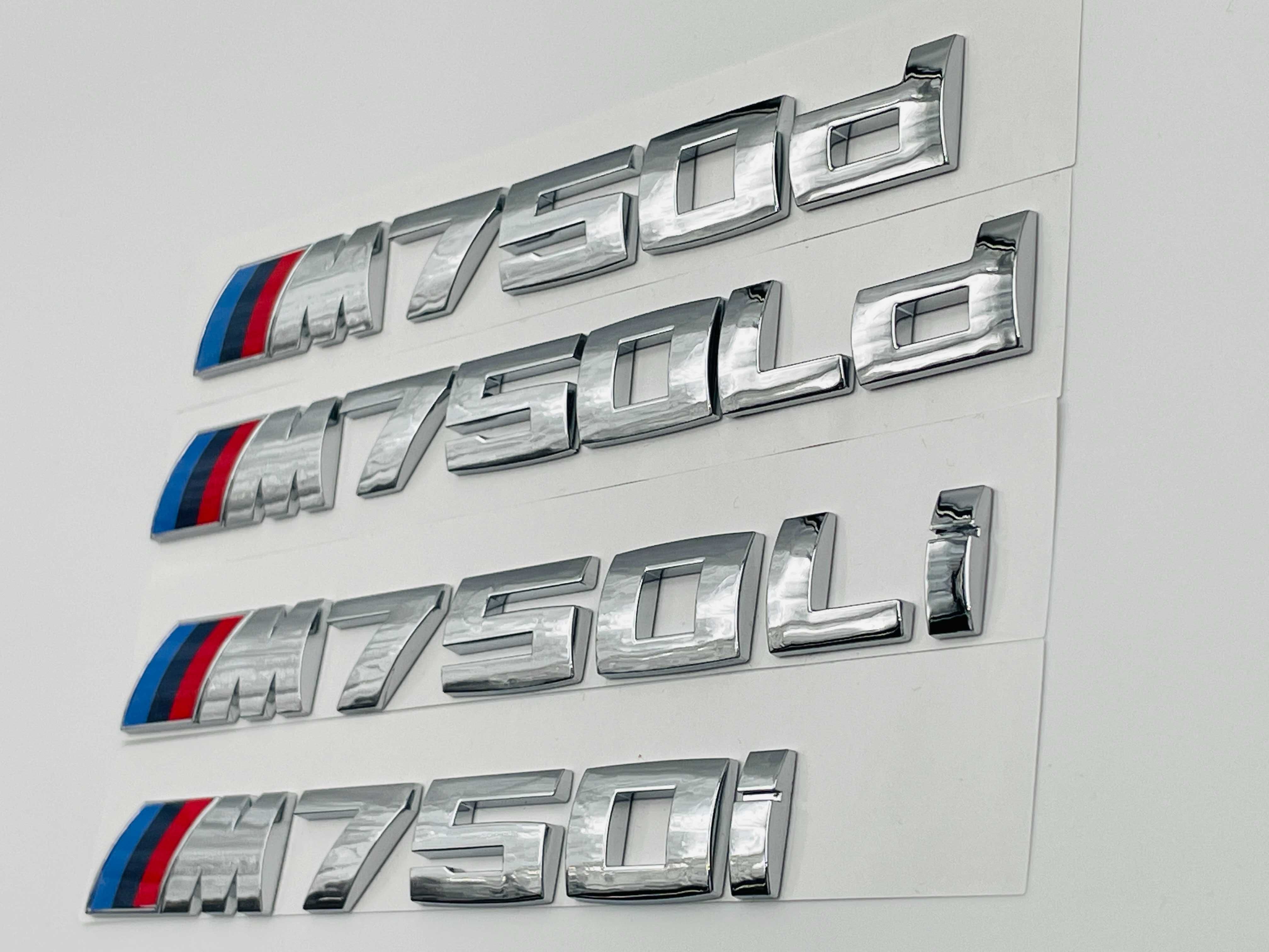 Emblema compatibila BMW M750i crom