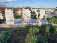 Monumente funerare din beton ciment alb și praf de marmura