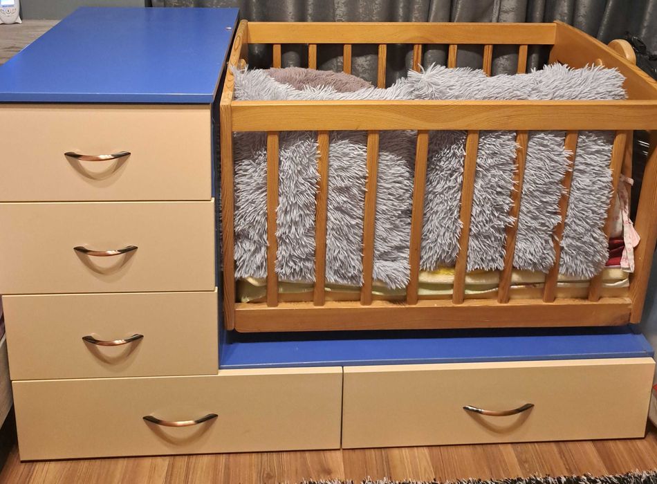 Бебешка кошара синя