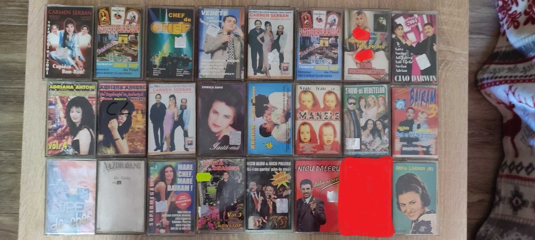 Casete audio cu muzica populara si manele.vol 1