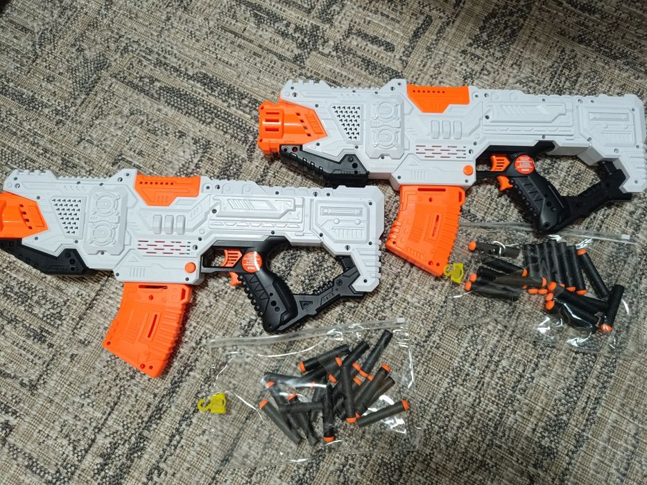 Nerf 2 шт., патроны, игрушки автоматы, пистолет