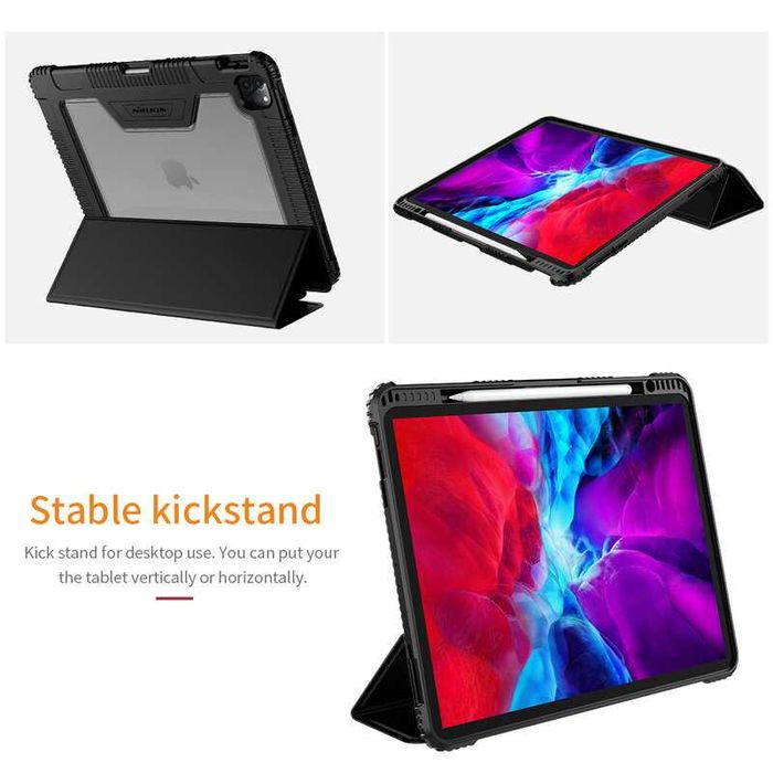 Husa armor+Folie APPLE iPad Pro 12.9 inch 11 2021 Mini 6 Air 2022 10.2