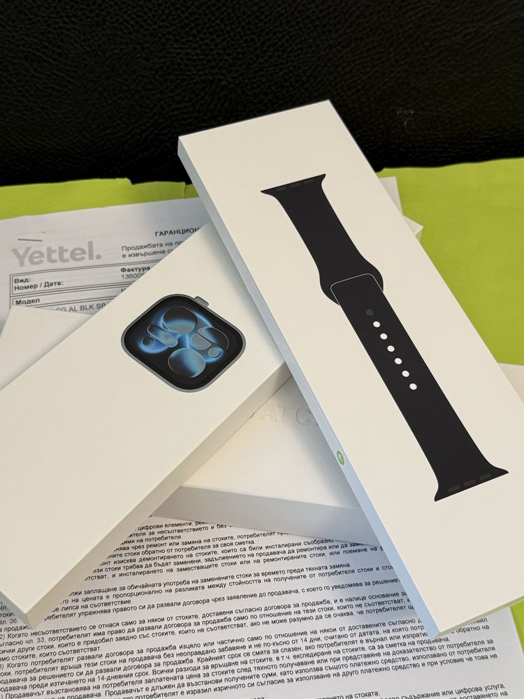 ЗАПЕЧАТАН 46mm Apple watch 11 Yettel Гаранция 2027 г. Space Gray