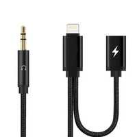 iP3.5MM+Lightning Charging & Audio Cable, JH-038
