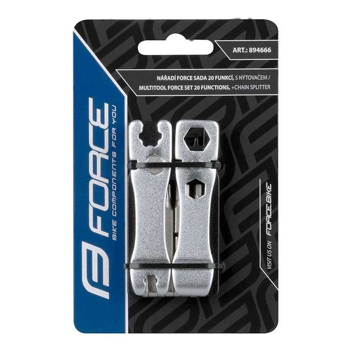 Многофункционален инструмент за велосипед FORCE ECO - 20 функции