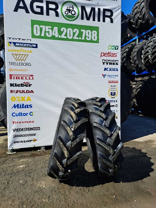 Anvelope noi 11.2-20 cu 8 pliuri pentru tractor fata marca OZKA
