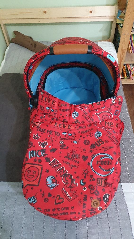 Кош за новородено Cybex Cot S FE VALUES FOR LIFE Love red