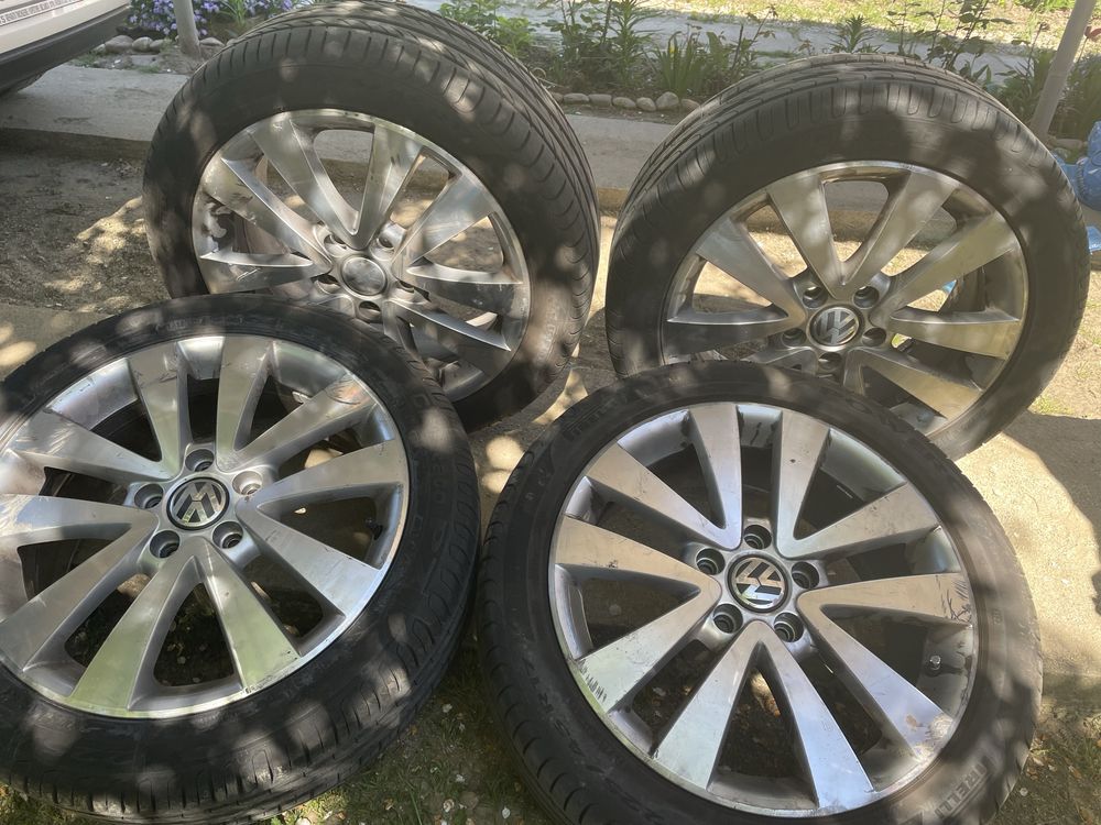 Cauciucuri Pirelli 225 45 R17 genți aluminiu Volkswagen roti vara