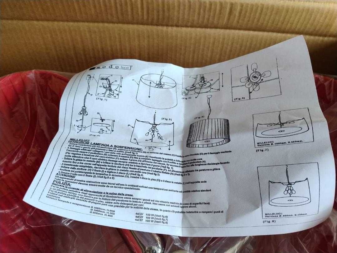 Lustra (Lampa suspendata) Modo Luce colectia Mileluci - 60 cm