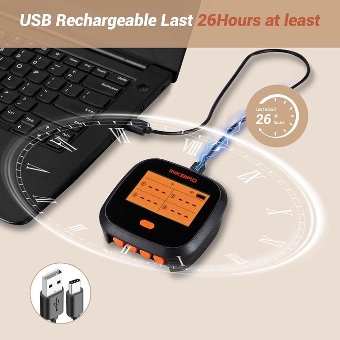 Termometru smart wifi pt carne Inkbird IBBQ-4T,sigilat