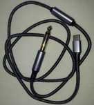 Cablu USB-C (tata) - Jack audio 6.35 mm (tata), lungime 1 m