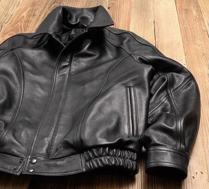 Кожаный бомбер opium Rick Owens type