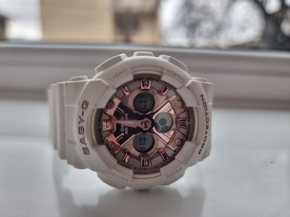 G shock Baby G Casio часовник white gold rose с гаранция