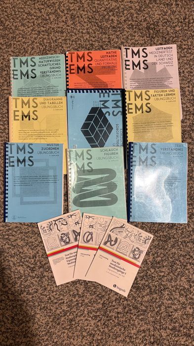 TMS/EMS учебници, три тестови книжки + БОНУС флаш карти по анатомия