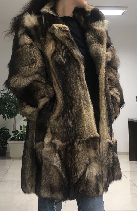 Дамско палто естествен косъм