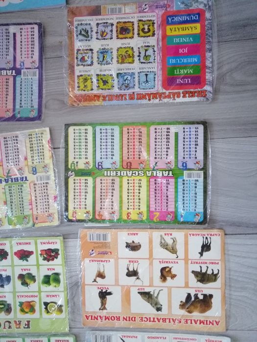 Super fise educative invatare litere alfabet numere animale anotimpuri