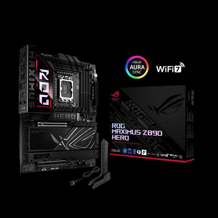Новая материнская плата ASUS ROG MAXIMUS Z890 HERO. Сокет LGA 1851.