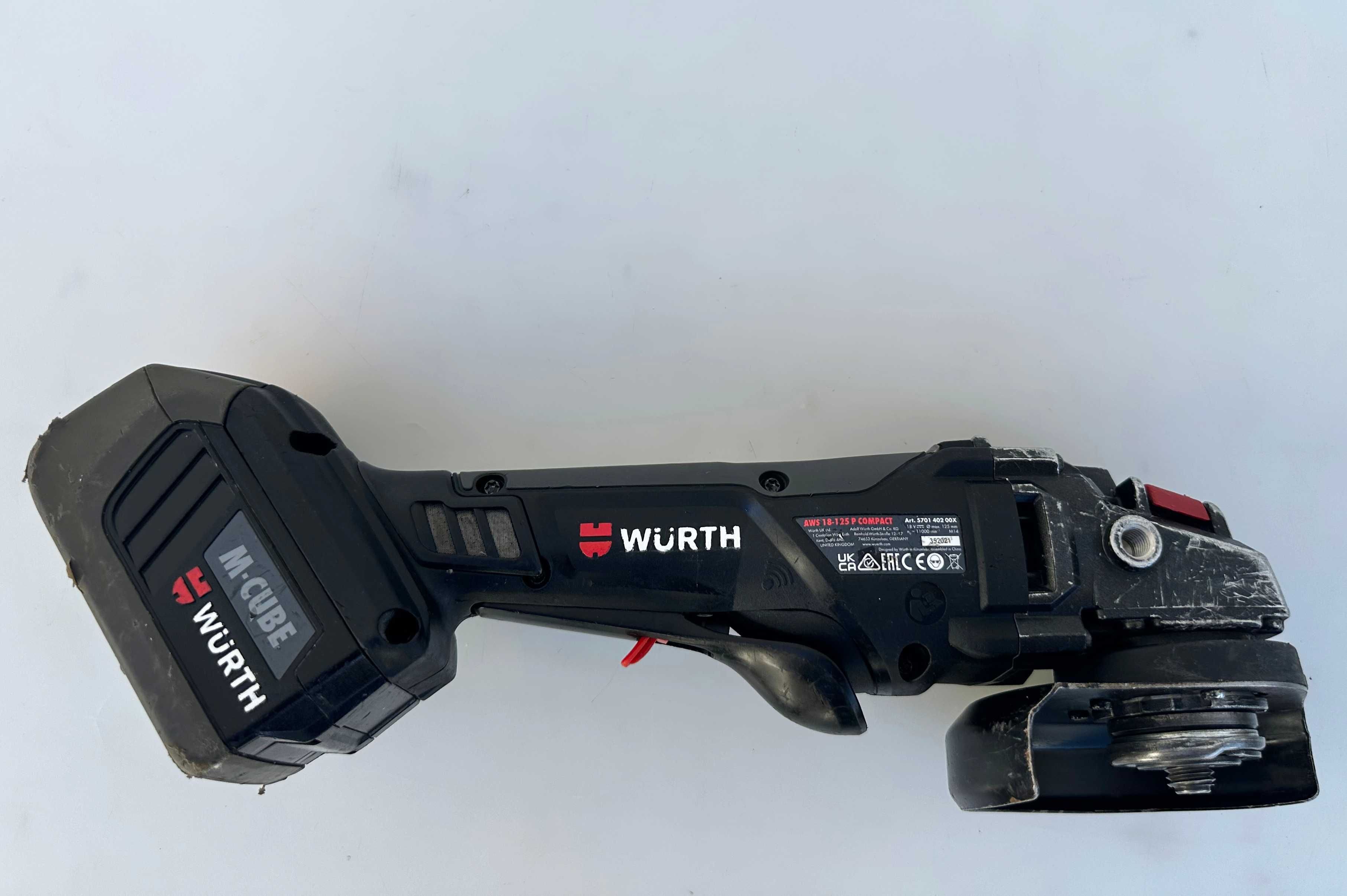 Wurth AWS 18-125 P Compact - Безчетков ъглошлайф 18V 5.0Ah