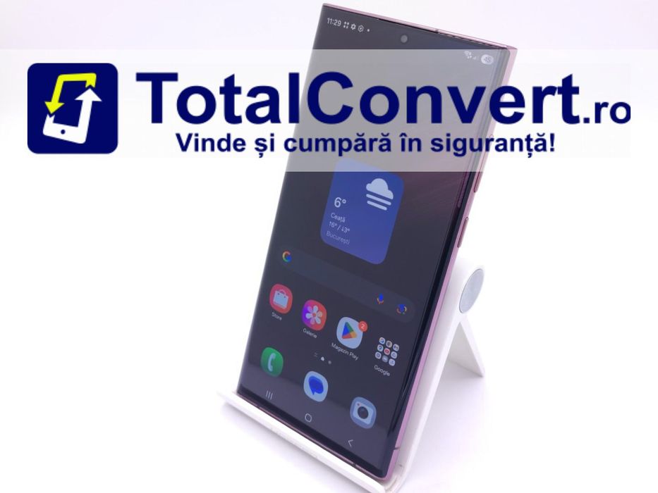 Samsung S22 Ultra 128GB Burgundy 8GB Dual, Garantie 24 luni | #D89260