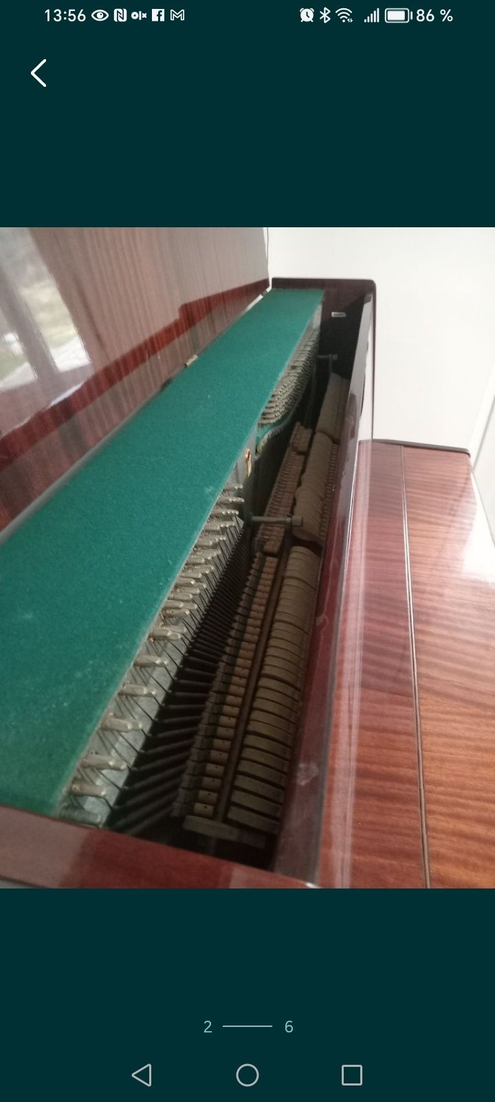 Pianina Belarus 8 octave