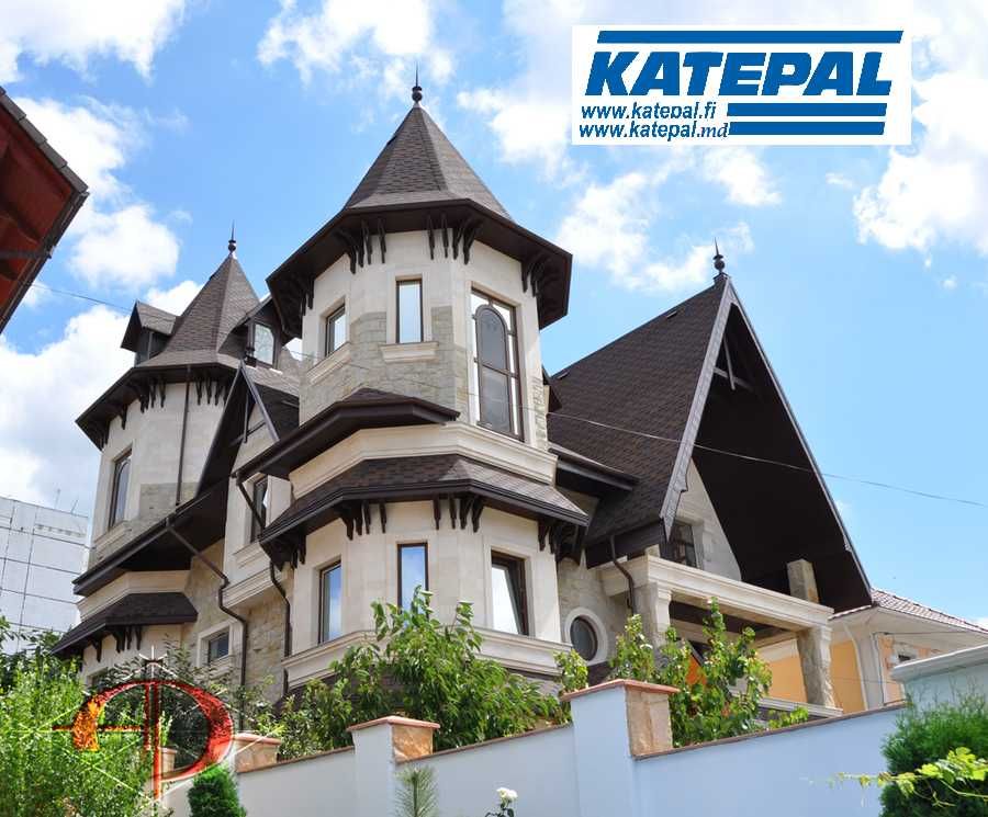 Гибкая черепица Katepal, RoofShield, Ruflex (ондулин, рубероид)