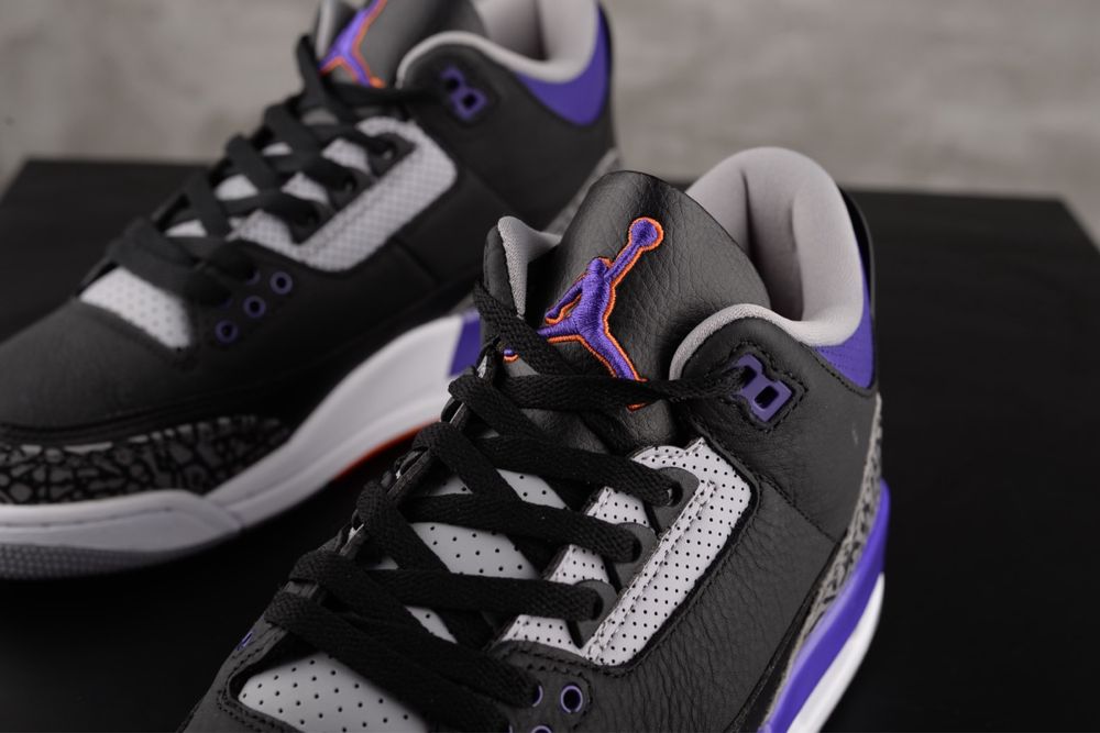 Air Jordan 3 Retro “Black Court Purple”